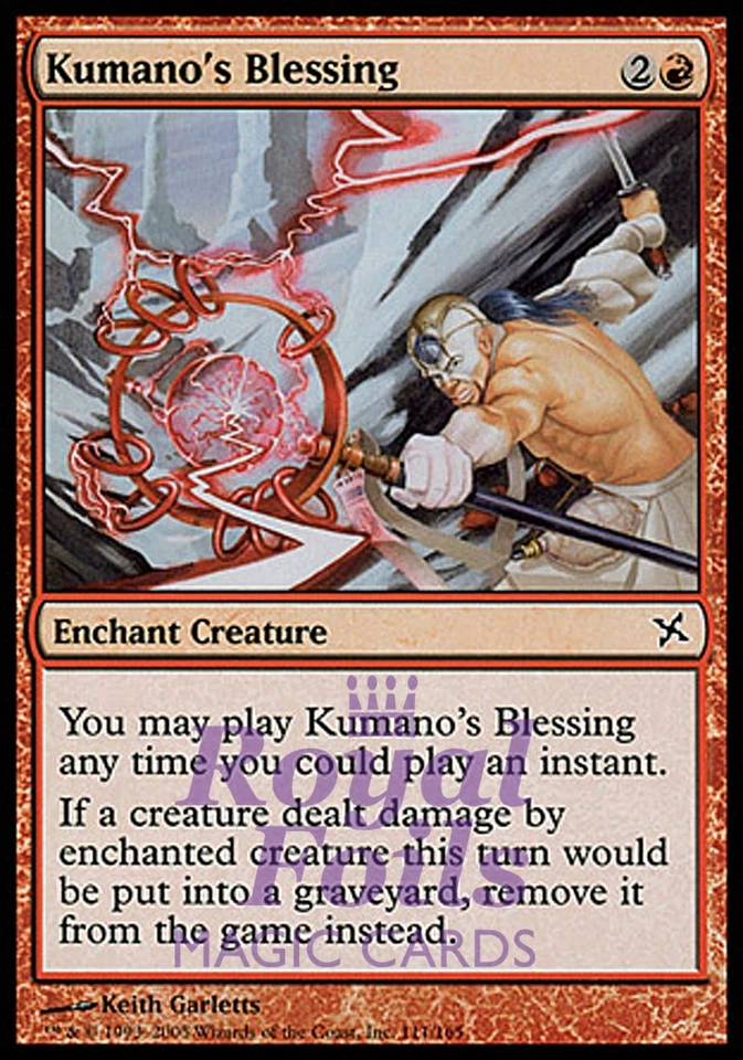 Kumano's Blessing 3x FOIL BOK MTG Betrayers Kamigawa Common MINT red - Image 1 of 1