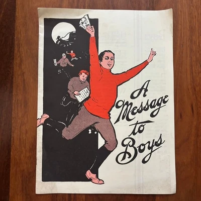 Reprint – A Message to Boys Oldsmobile Contest Booklet – Early Automobile Advert - image 1 of 2