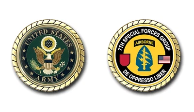 7th Special Forces Group US Army Challenge Coin Officially Licensed - Image 1 of 4