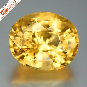 π GFCO CERTIFIED*16.43ct Natural Imperial Yellowish Orange Grossular Garnet Gem - Picture 1 of 6