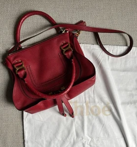 Chloé Marcie , Damenhandtasche, Medium Crossbody Bag Leather Smoken Red - Bild 1 von 6
