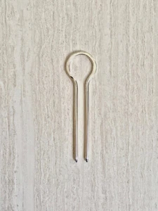 925 Sterling Silber Haarstab schöner Haarstab Soild Hair Stick - Bild 1 von 3