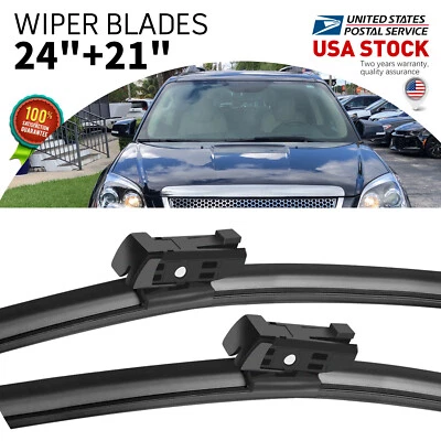 Juego de escobillas limpiaparabrisas de alto rendimiento de 24""+21"" para Chevrolet Malibu Foto 1 de 4