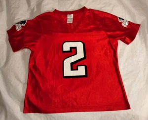 Atlanta Falcons Matt Ryan Women's Large Red Football Jersey Style Top - Picture 1 of 11