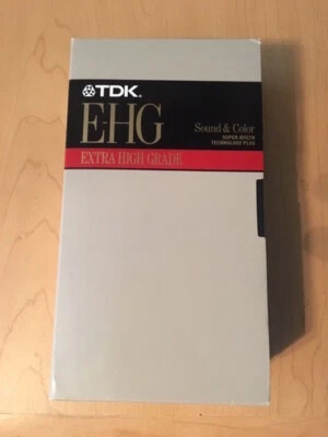 NUEVO TDK E-HG T-120 SELLADO PAQUETE DE 2 CINTAS VHS EN BLANCO SONIDO Y COLOR EXTRA ALTA CALIDAD Foto 1 de 2