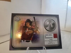 2022 Bowman Platinum Minted In Merit Corbin Carroll AZ Diamondbacks #MM-1 RC - Picture 1 of 2