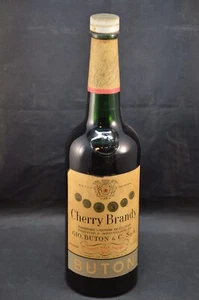 Cherry Brandy Buton Flasche Vintage 750 Cc Sammlung Mit Dichtung - Bild 1 von 7