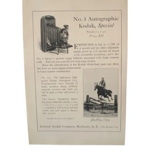 Anuncio especial autográfico Kodak 1922 vintage - Imagen 1 de 3