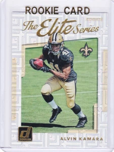 ALVIN KAMARA The Elite Series ROOKIE CARD New Orleans Saints RC Football FOIL LE - Bild 1 von 2