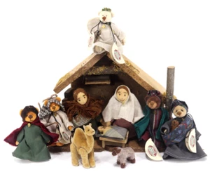 Cottage Collectibles Miniatures GANZ Bears Nativity CRECHE, EXC+! Many w/ Tags - Picture 1 of 18