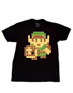 Legend Of Zelda Shirt Adult M Black 8 Bit Pixel Link Loot Crate Nintendo Mens - Picture 1 of 2