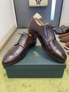 Crockett&Jones BRADFORD Cordovan Size 9E Dark Brown Men's shoes From JP 2506TK - Picture 1 of 10