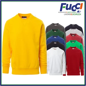 Felpa Girocollo Uomo Felpata in Cotone Raglan Maglia da Lavoro Sport Payper  - Foto 1 di 13