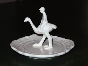 IMM Living Ceramic Sculpture Plate "Archie the Ostrich Jockey" by Flora Lam NIB - Picture 1 of 8