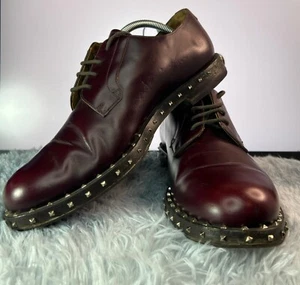Valentino Garavani Rockstud Derby Unisex - Bordeaux Calfskin - Picture 1 of 18