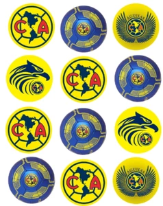 Aguilas del America Essbare Bildaufleger. Essbare runde vorgeschnittene Aufkleber. - Bild 1 von 1