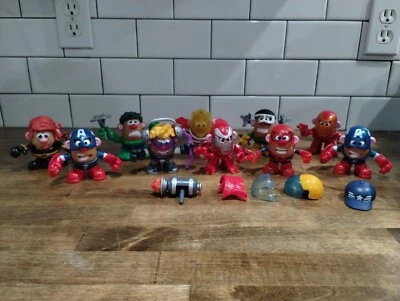 Lote De 10 Marvel Avengers Mr Potato Head Mini Mezclable Con Piezas De Bonificación-Ver Fotos Foto 1 de 4