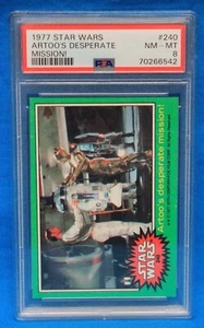 1977 TOPPS STAR WARS # 240 Artoo's Desperate Mission! PSA 8 NM-MT # 70266542 - Picture 1 of 2