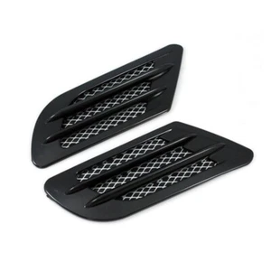 1 Pair Car Side Air Flow Vent Hole Cover Fender Intake Grille Duct Decor Sticker - Picture 1 of 7