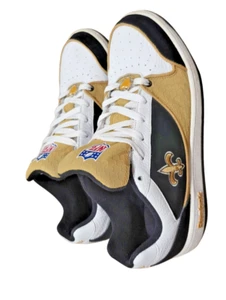 Reebok NFL New Orleans Saints Tenis Zapatos Negro Dorado Blanco Para hombres Talla 9.5 - Imagen 1 de 7