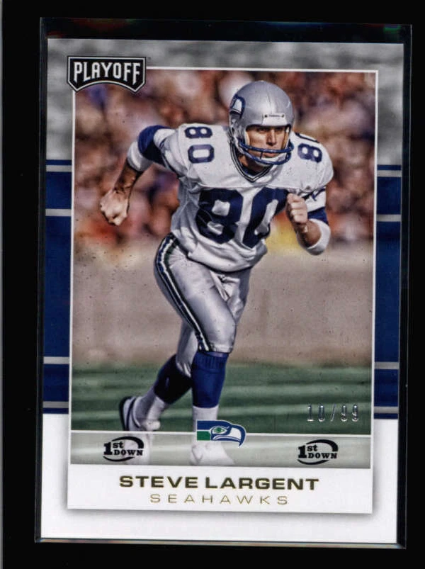 STEVE LARGENT 2017 PANINI PLAYOFF #177 1ST DOWN #10/99 AK9384 - Image 1 of 1