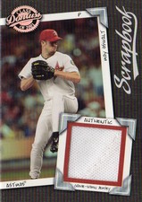 2001 Donruss Class of 2001 Scrapbook Baseball Card #SB6 Roy Oswalt/150 Jsy