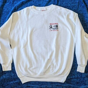 MADONNA WHO'S THAT GIRL TOUR SWEAT SHIRT 1987 VINTAGE CANADA CREW PROMO RARE - Imagen 1 de 7