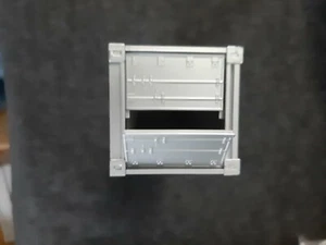 K Line Silver/Gray Ribbed 40' Cargo Container (O051222-13) - Picture 1 of 4