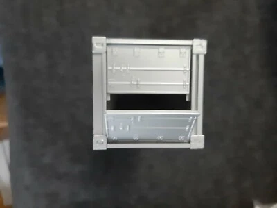 K Line Silver/Gray Ribbed 40' Cargo Container (O051222-13) - Image 1 of 4