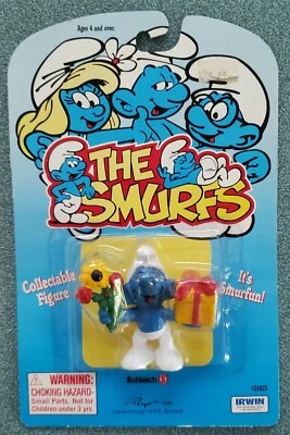 Nuevo paquete Jokey Pitufo sin abrir y flores Schleich Irwin Peyo #20825 Los Pitufos Foto 1 de 2