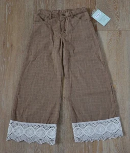 Persnickety Girls Brown Plaid 100% Cotton Pants Size 8 NWT Made in USA! - Picture 1 of 5