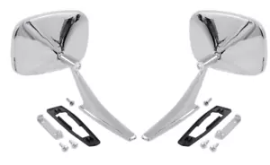 OER Chrome Outside Door Mirror Set For 1968 Firebird and 1968-1969 Camaro Models - Picture 1 of 5