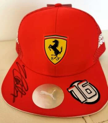Charles Leclerc SIGNED MISSION WINNOW F1 Ferrari 2019 cap JAPAN version - Image 1 of 4