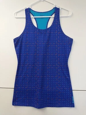 Camiseta sin mangas Reebok para mujer mediana espalda deportiva azul entrenamiento informal damas Foto 1 de 4