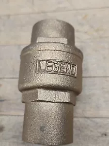 Legend 1 1/4" Bronze In-Line Spring Check Valve, Sweat - Picture 1 of 4