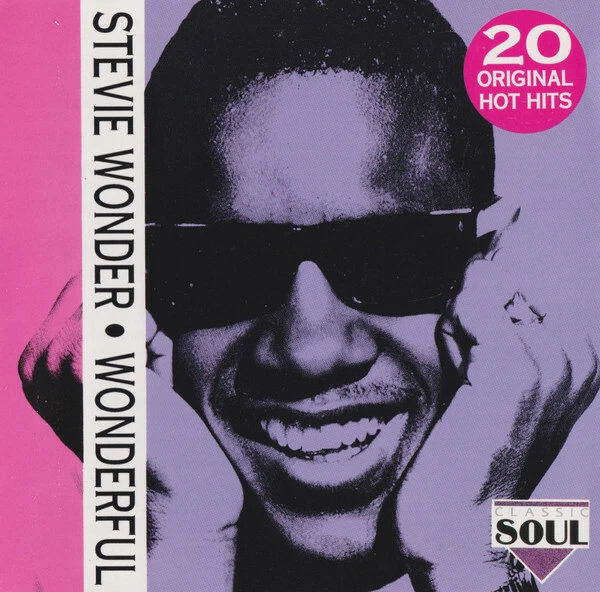 STEVIE WONDER - WONDERFUL: 20 ORIGINAL HOT HITS [CLASSIC SOUL] CD NEW - Image 1 of 1