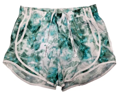 Calvin Klein Women's Performance Tie-Dye 3.5 Inch Shorts, Teal, Size Large - Image 1 of 4