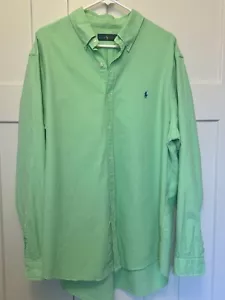 Ralph Lauren Lime Green Button Down Long Sleeve Size XXL ~EUC~ - Picture 1 of 4