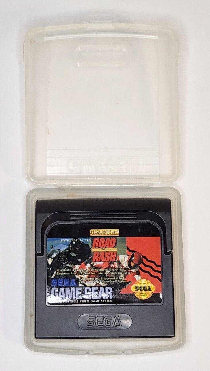 Vintage/Rare Sega Game Gear Road Rash US Gold 1991 Tested & Working w/case