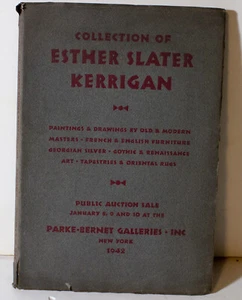 Sammlung von Esther Slater Kerrigan Parke-Bernet Galerien 1942 - Bild 1 von 7