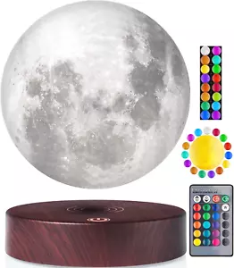 Vgazer Levitating Moon Lamp, 16 Colors 20 Models Floating Moon Lamp,Floating and - Picture 1 of 12