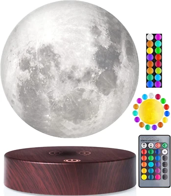 Vgazer Levitating Moon Lamp, 16 Colors 20 Models Floating Moon Lamp,Floating and - Image 1 of 4