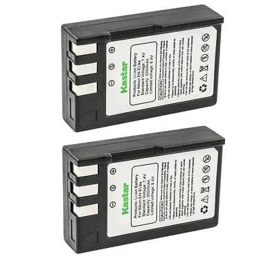  Kastar 2x ENEL9 Battery For Nikon Original ENEL9A MH23 D40x D60 D3000 D5000 D40 - Image 1 of 3