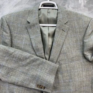 JOS A BANK blazer mens 48L jacket sport coat suit wool linen silk casual chelsea - Picture 1 of 16
