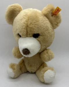 "Oso de peluche Steiff Ben peluche peluche cabeza grande rubio etiqueta oreja 10""" - Imagen 1 de 7