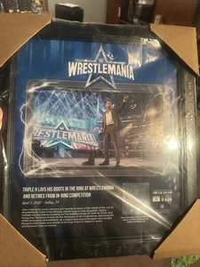 WWE Triple H Ruhestand WrestleMania 38 Plakette mit Ringmatte, 71/250 - Bild 1 von 2