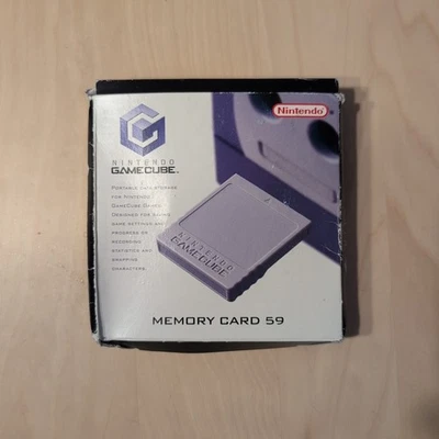 Official Nintendo GameCube Memory Card 59 Blocks Boxed - Tested and Working - Image 1 of 4