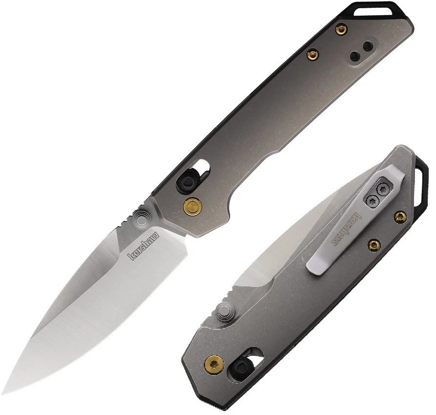 Kershaw Mini Iridium Folding Knife 3" CPM S35VN Steel Blade Titanium Handle - Image 1 of 4