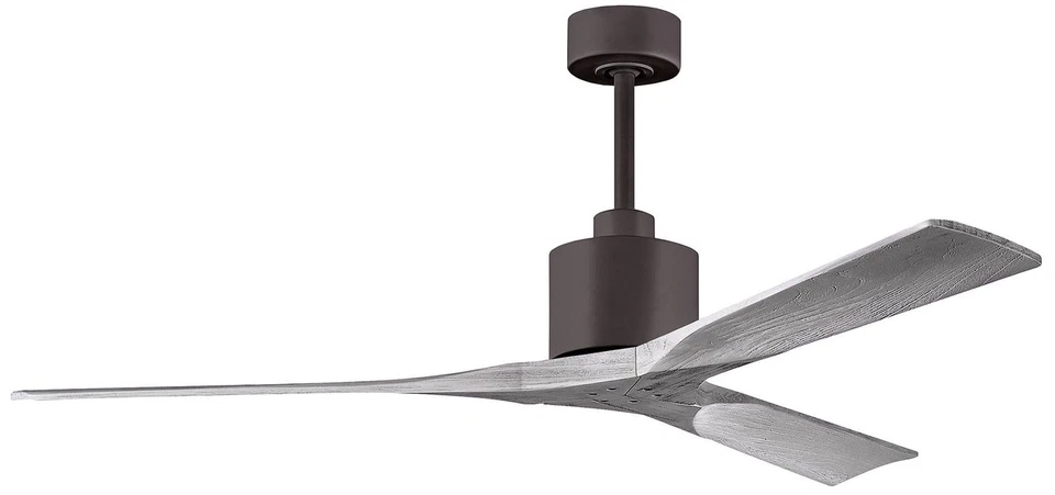 60" Matthews Nan Bronze and Barnwood Outdoor Ceiling Fan with Remote - Image 1 of 1