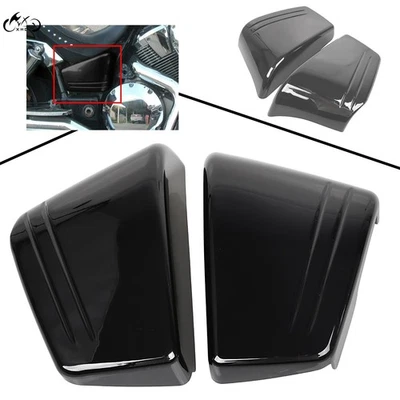 Motorcycle Gloss Black Fairing Battery Side Covers For Honda VTX 1800 C/Custom Foto 1 de 4
